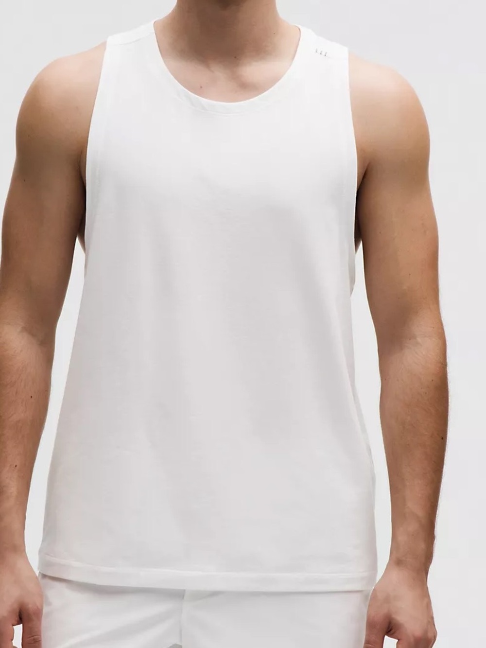 lululemon athletica Men's White-Silver Performance Tank